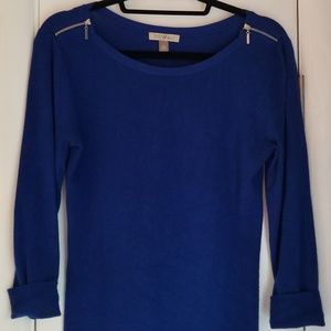 Royal Blue 3/4 Sleeve Sweater Size Medium
